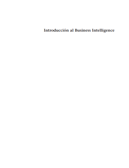 Introducción al Business Intelligence