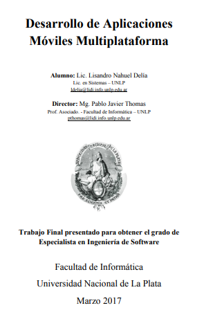 Desarrollo de Aplicaciones Móviles Multiplataforma
