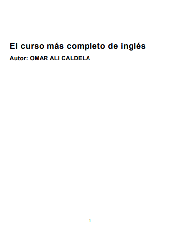 El Curso Más Completo de Inglés