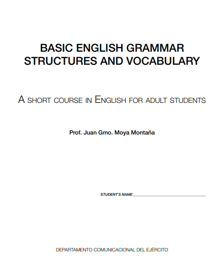 Basic English Grammar: Structures and Vocabulary