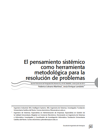 El Pensamiento Sistémico como Herramienta Metodológica 