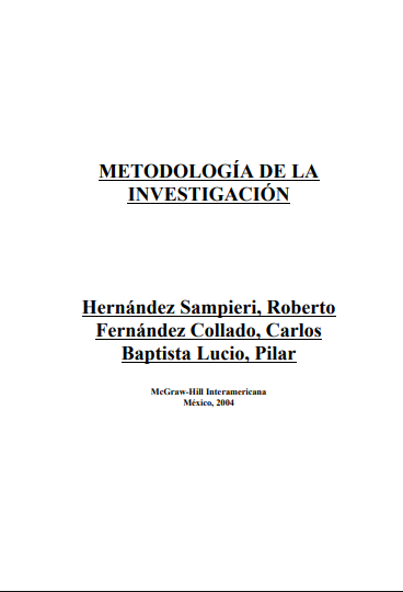 Metodología de la Investigación (enfoque cuantitativo, cualitativo y mixto)