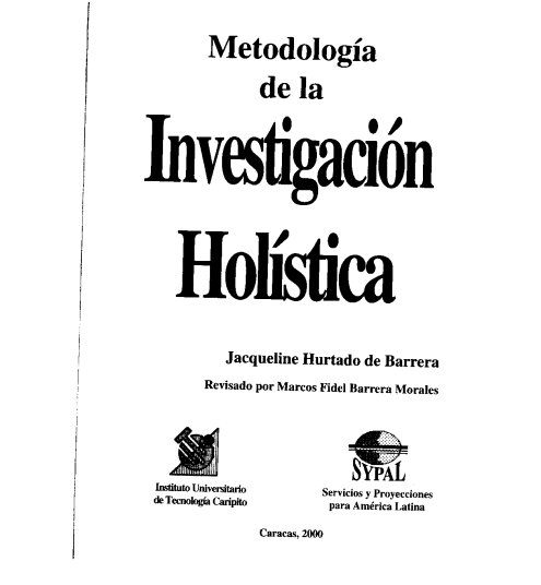 Metodología de la Investigación Holística